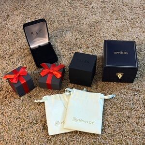 Assorted Jewelry Boxes and Pouches